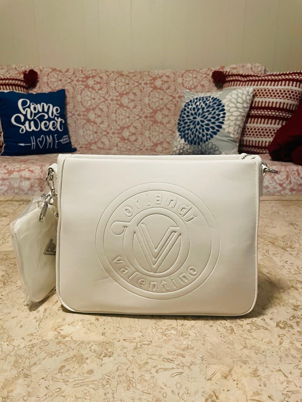 Women’s Printed Vegan Leather Valentino Orlandi Crossbody Purse W/xtra